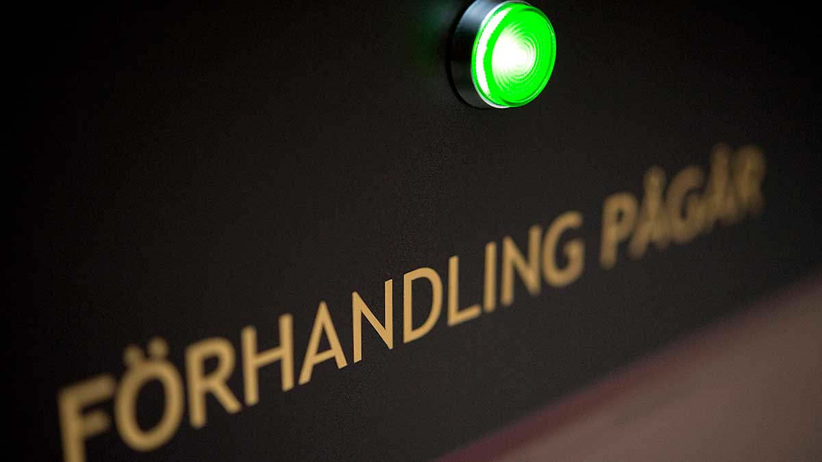 Juridisk förhandling gällande arbetsrätt